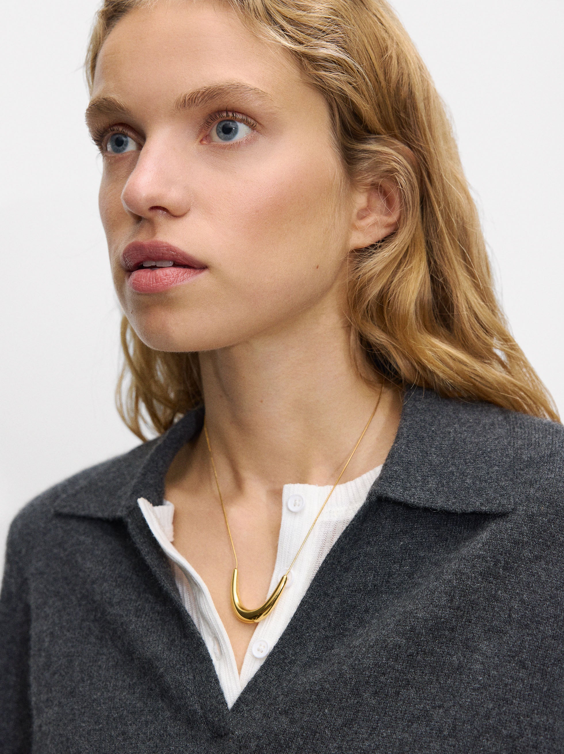 Collar Tipo Boomerang - Acero Inoxidable
