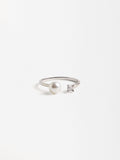 Anillo Abierto Con Perla De Agua Dulce