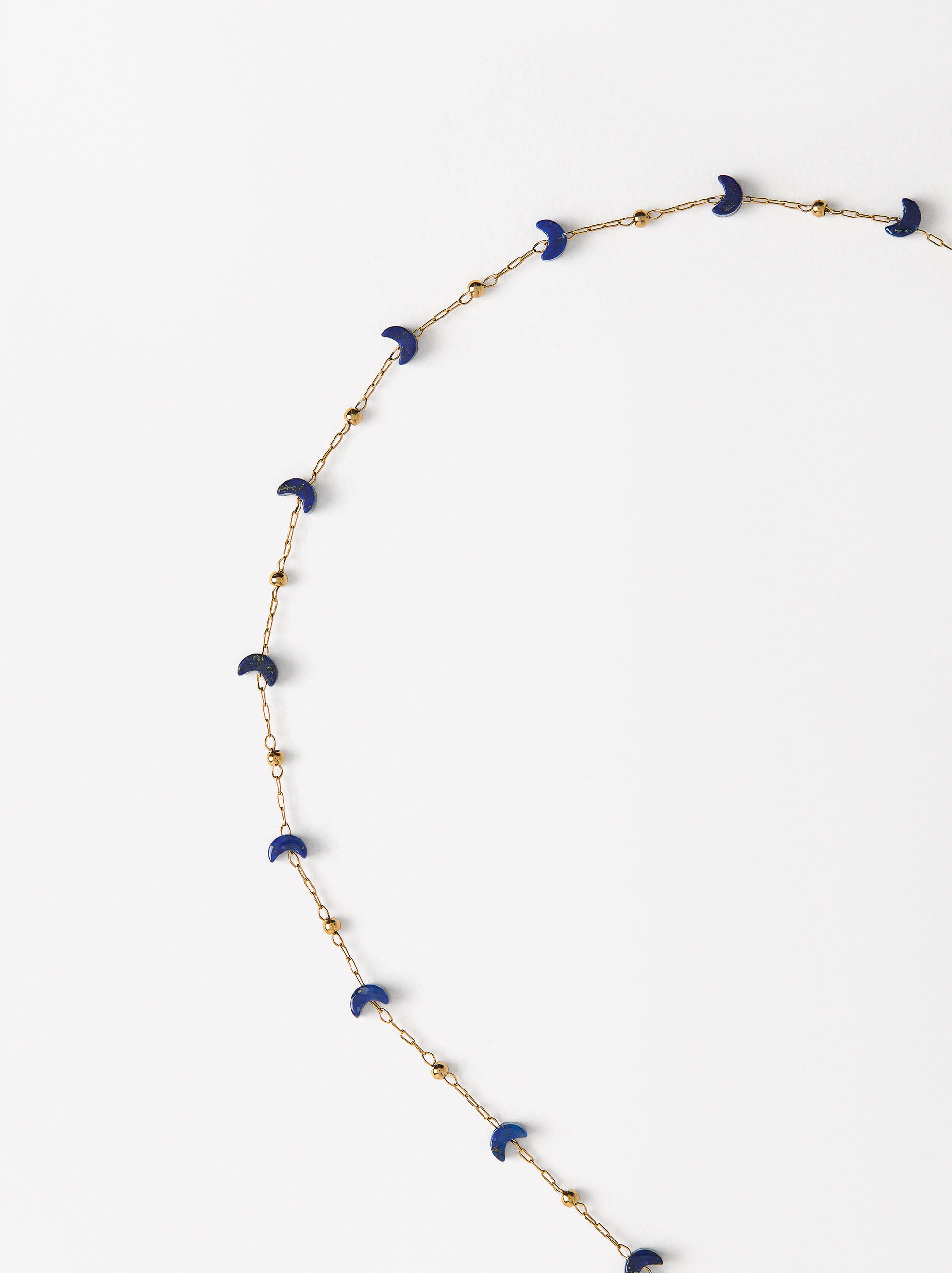 Set Collar Y Aretes Lunas Y Estrellas - Acero Inoxidable