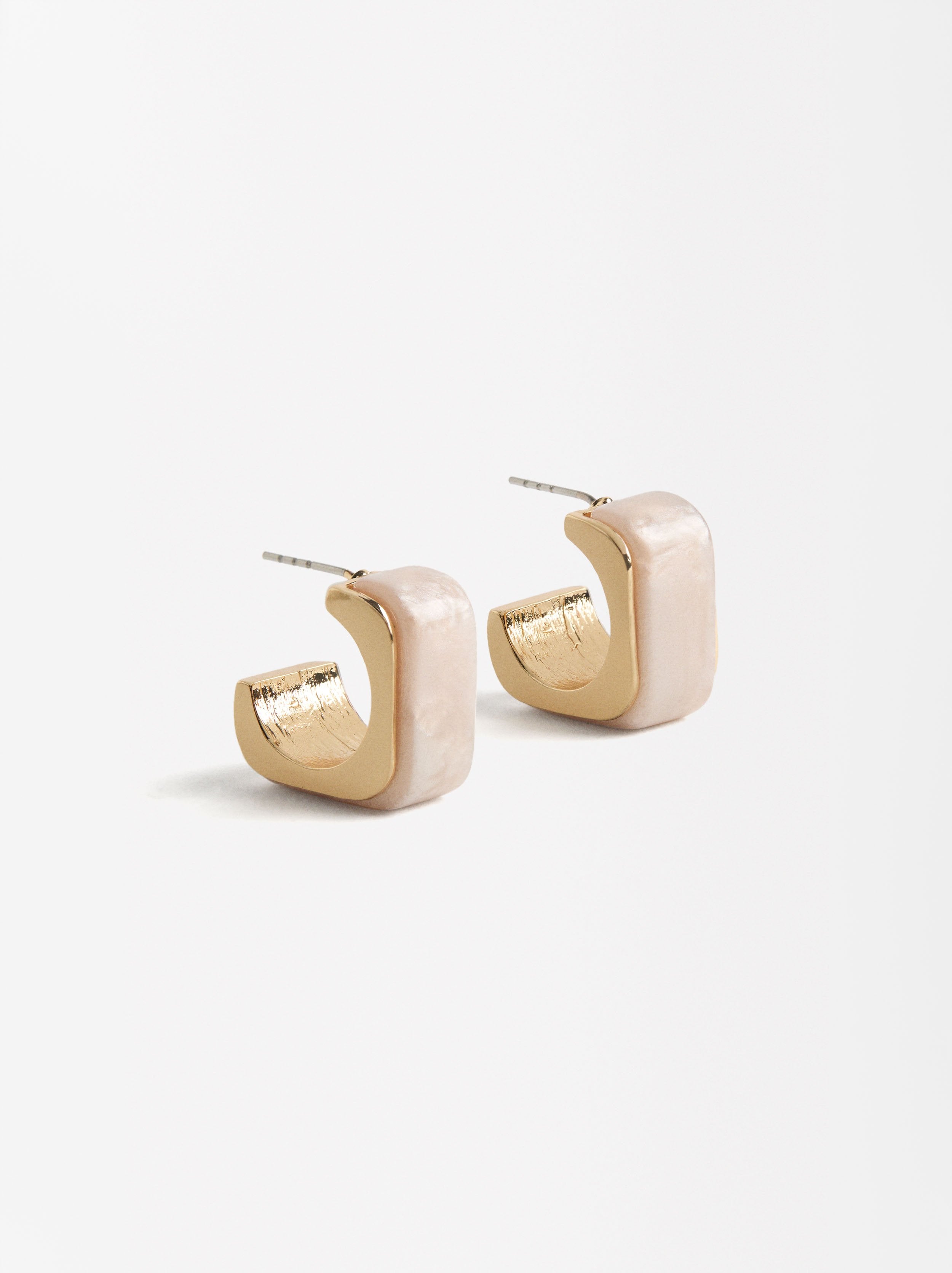 Aretes Abiertos De Resina