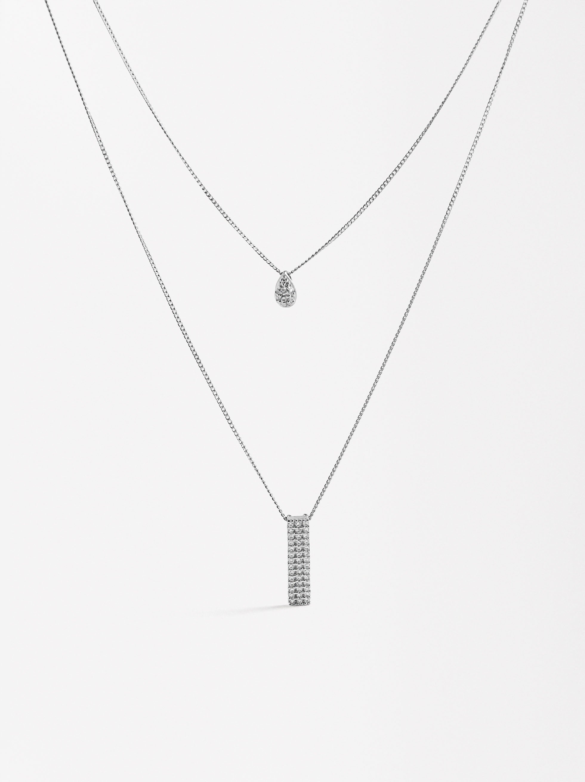 Collar Doble Con Circonitas