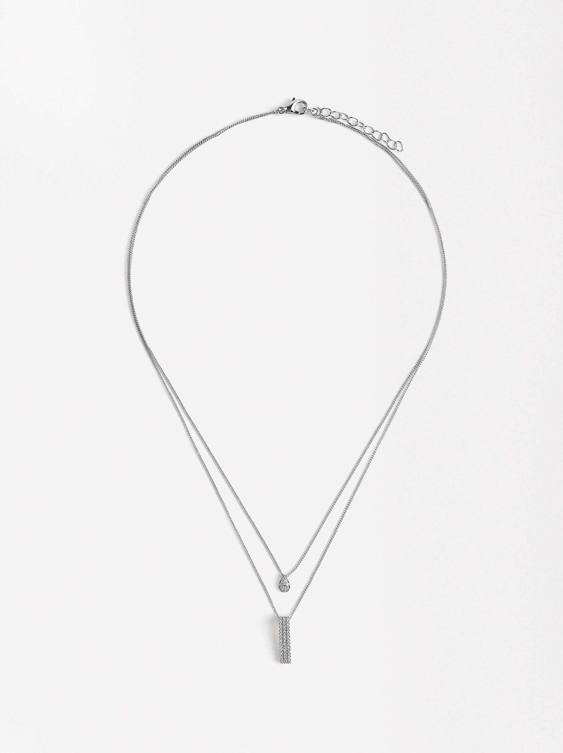 Collar Doble Con Circonitas