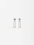 Aretes Rectangulares Con Circonitas