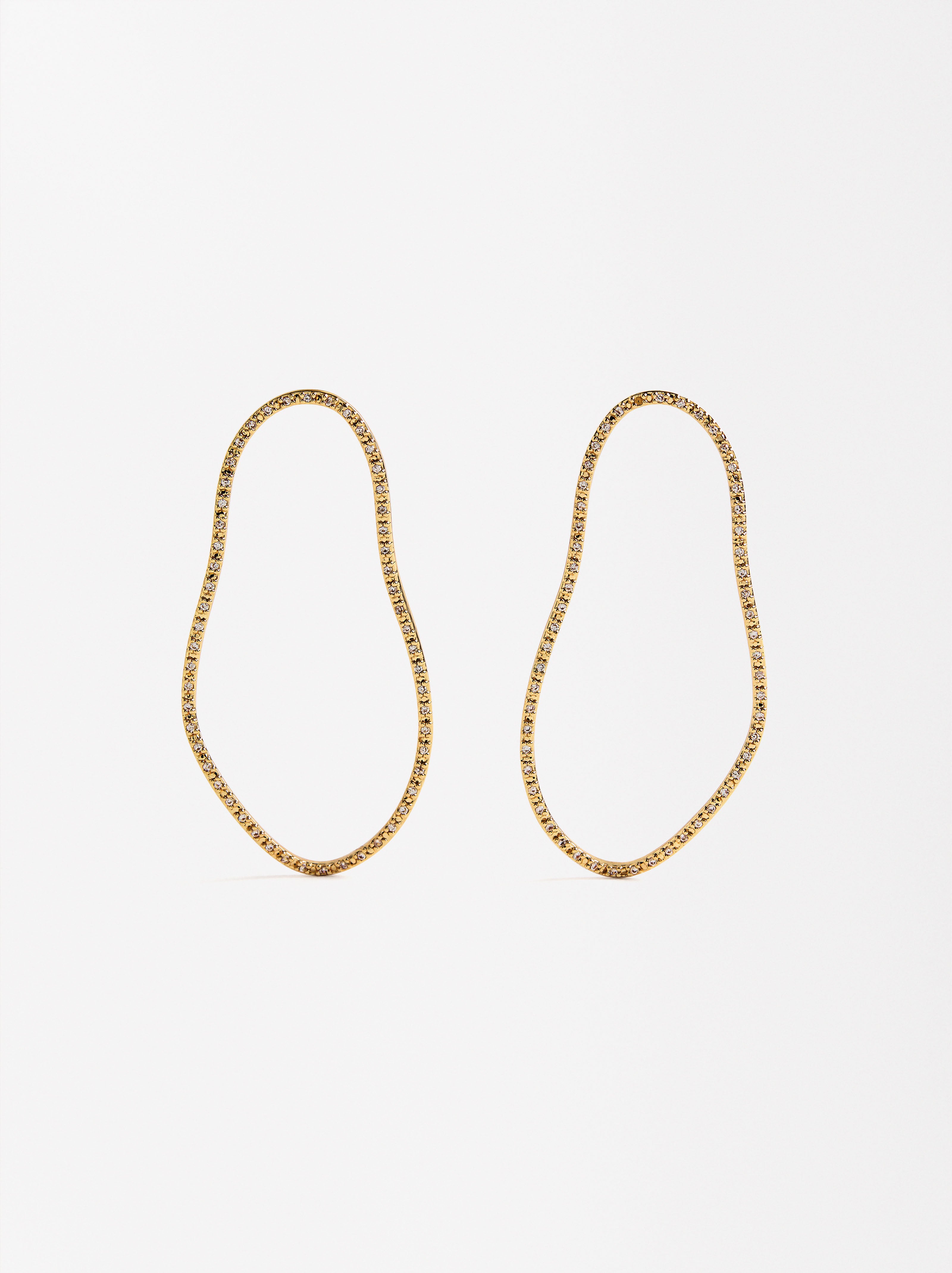 Aretes Irregulares Con Circonitas
