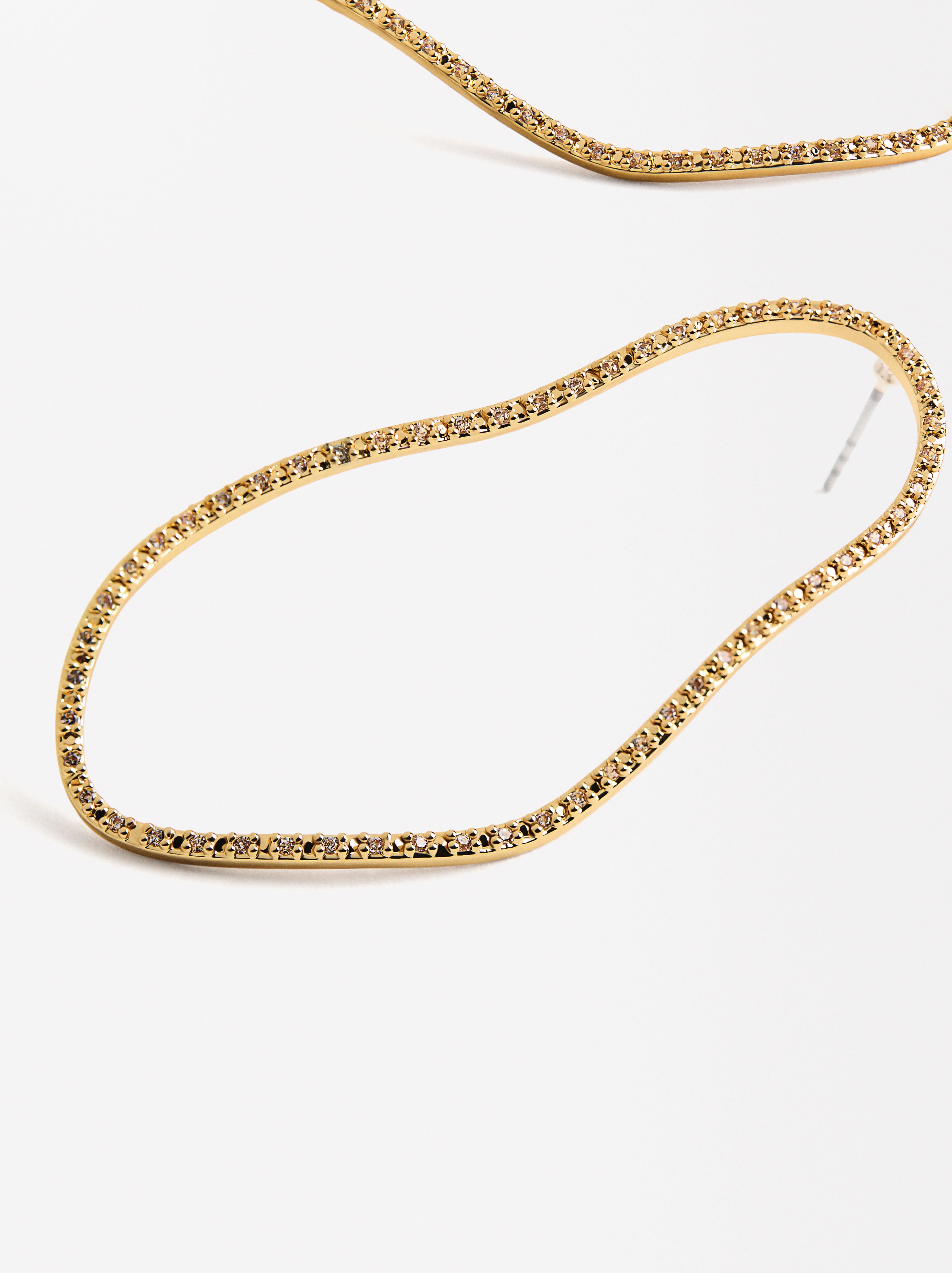 Aretes Irregulares Con Circonitas