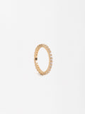 Anillo Fino Con Circonitas