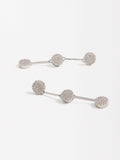 Aretes Largos Con Circonitas