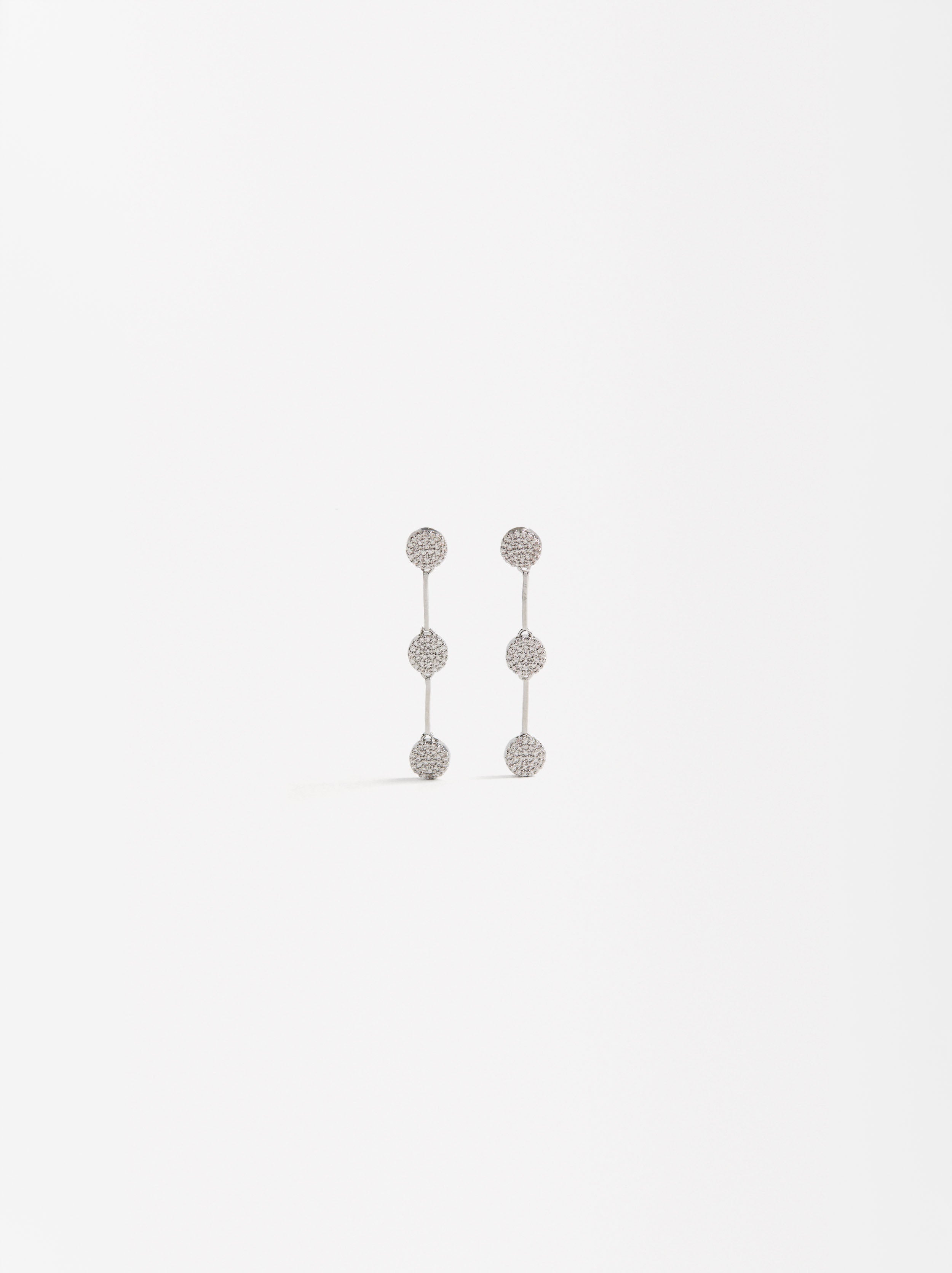 Aretes Largos Con Circonitas