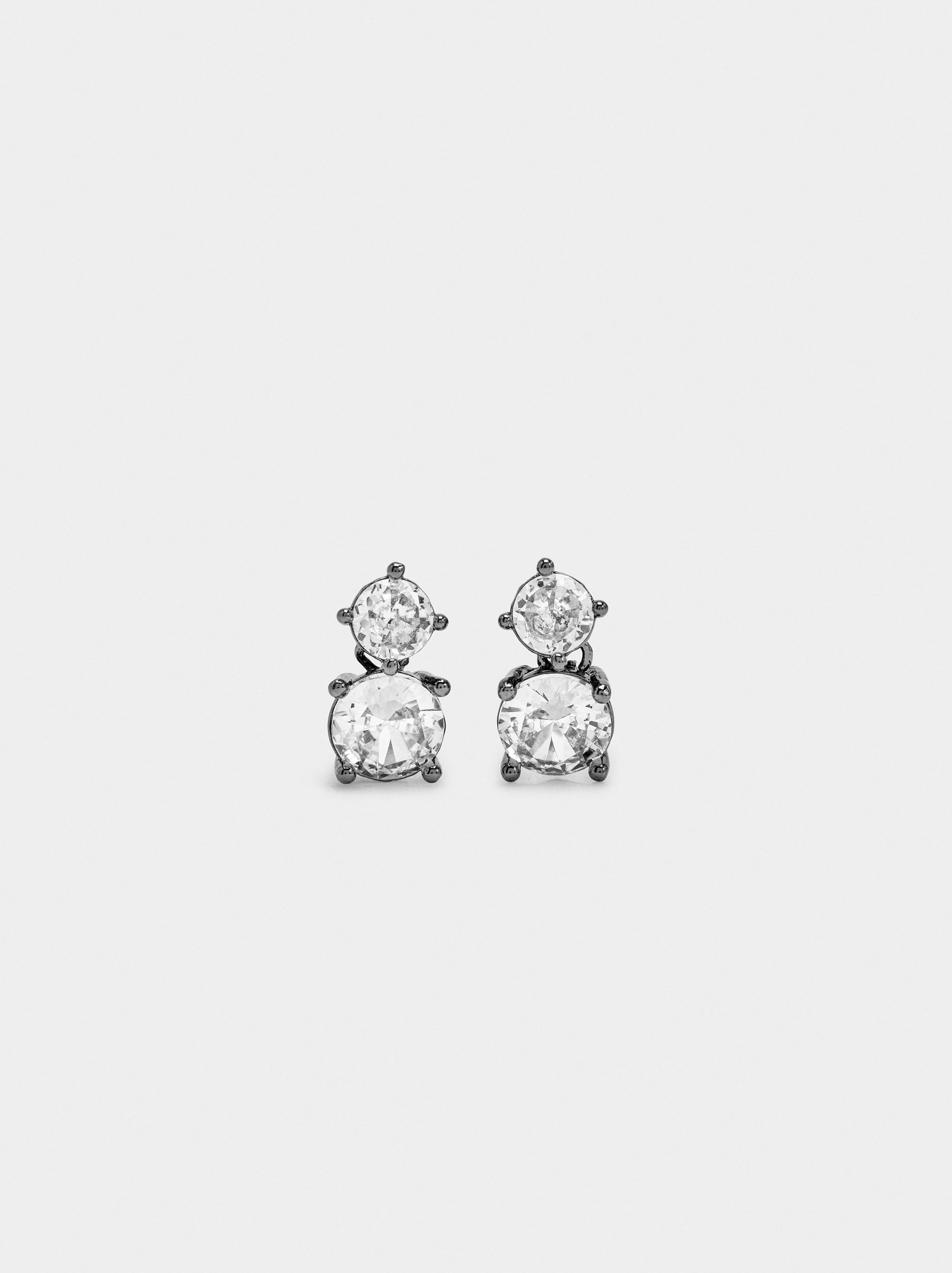 Pendientes Cortos Con Circonitas