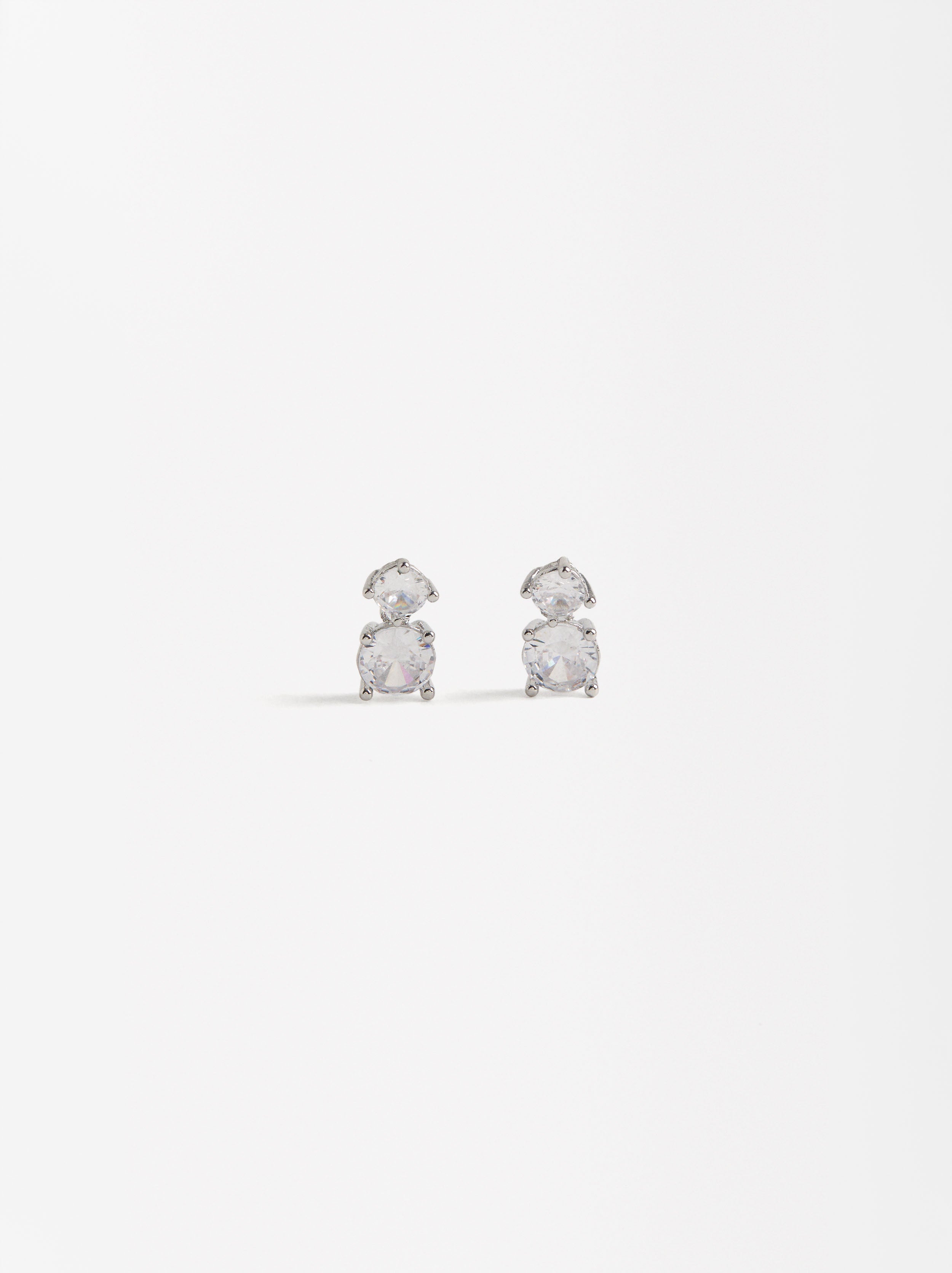 Aretes Cortos Con Circonitas