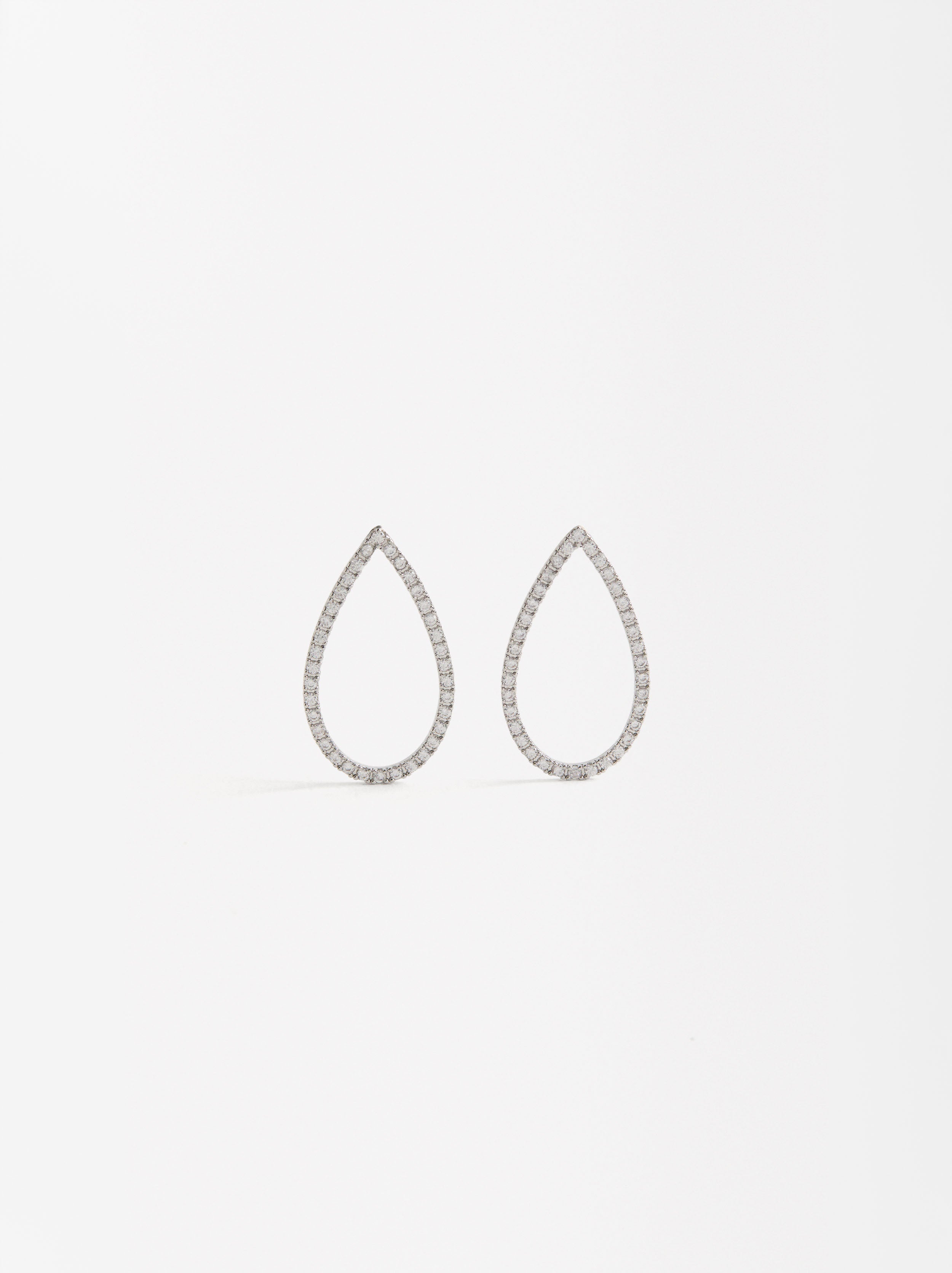 Aretes Lágrima Con Circonitas
