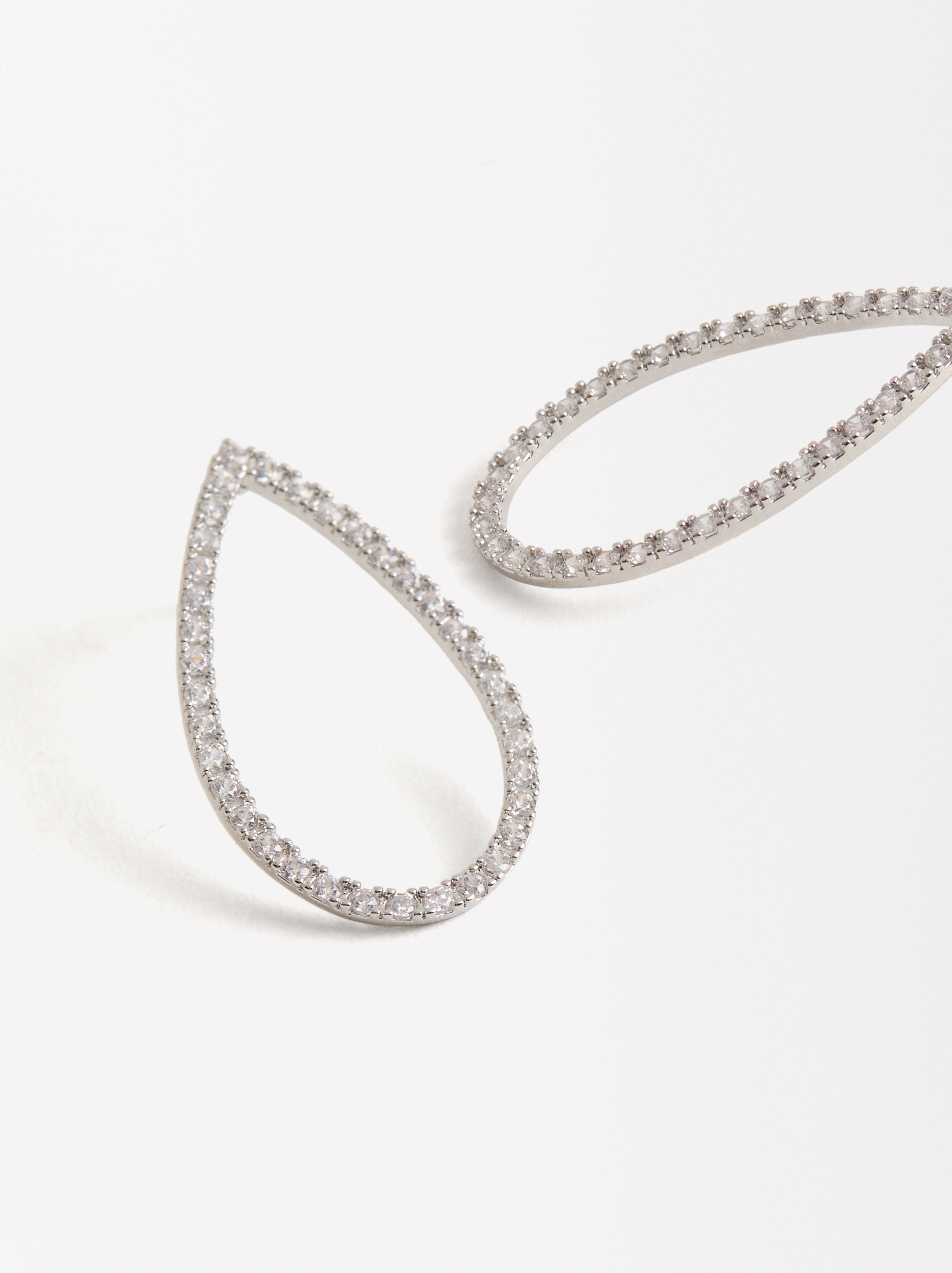 Aretes Lágrima Con Circonitas