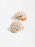 Aretes Redondos Con Perlas