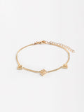 Pulsera De Rombos Con Circonitas