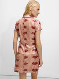 Vestido Estampado Con Lentejuelas