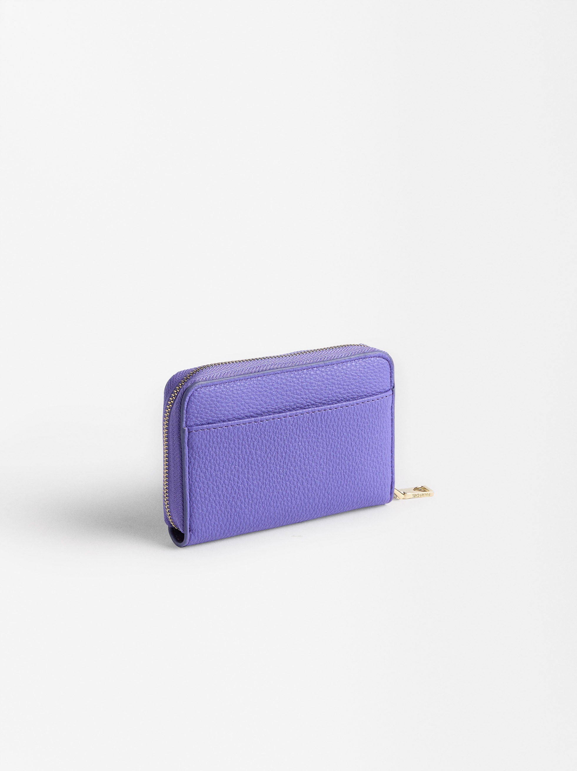 Billetera Con Textura Y Cierre De Cremallera S