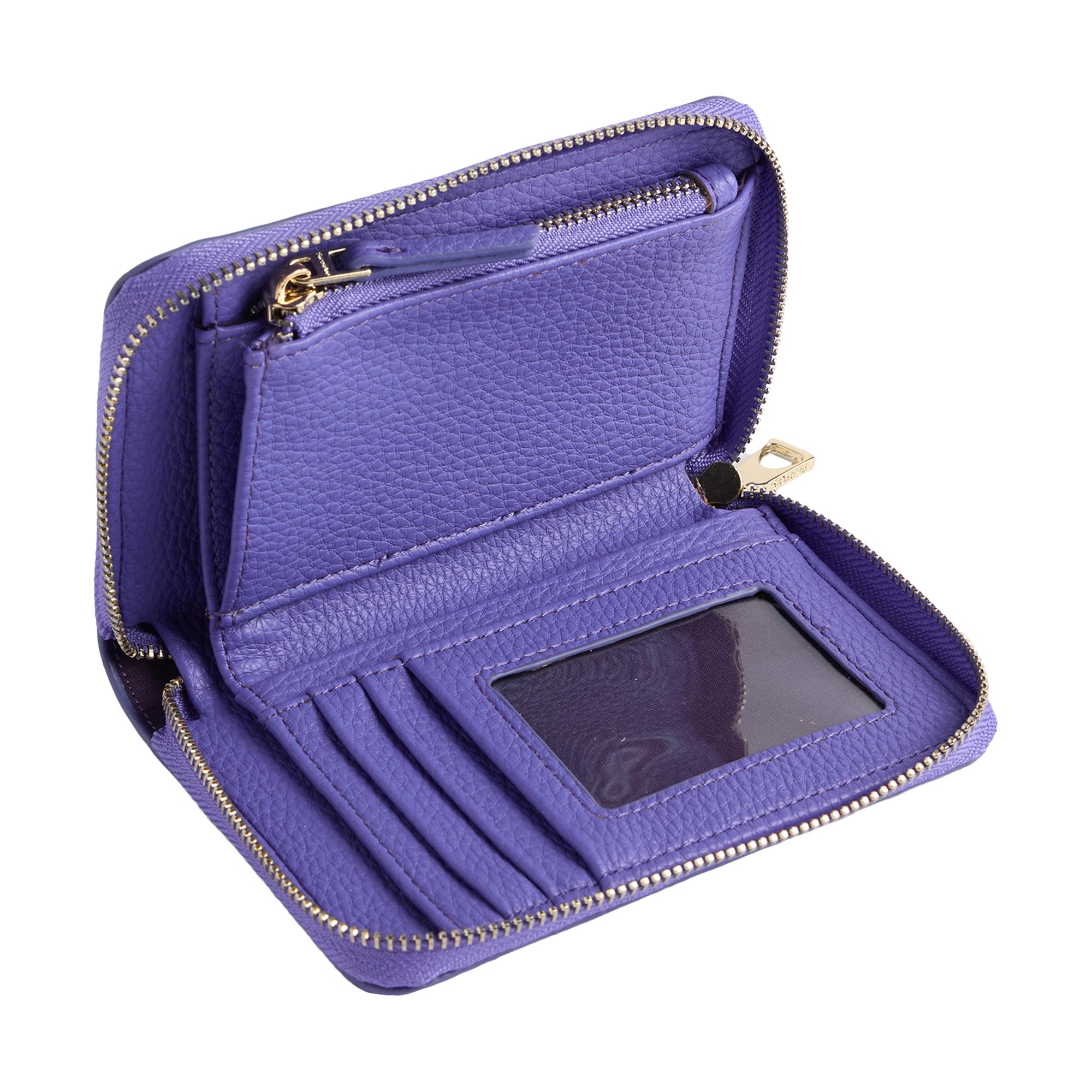 Cartera Con Textura Y Cierre De Cremallera S