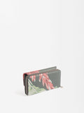 Billetera Estampada Floral Con Textura