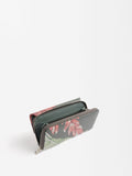 Billetera Estampada Floral Con Textura