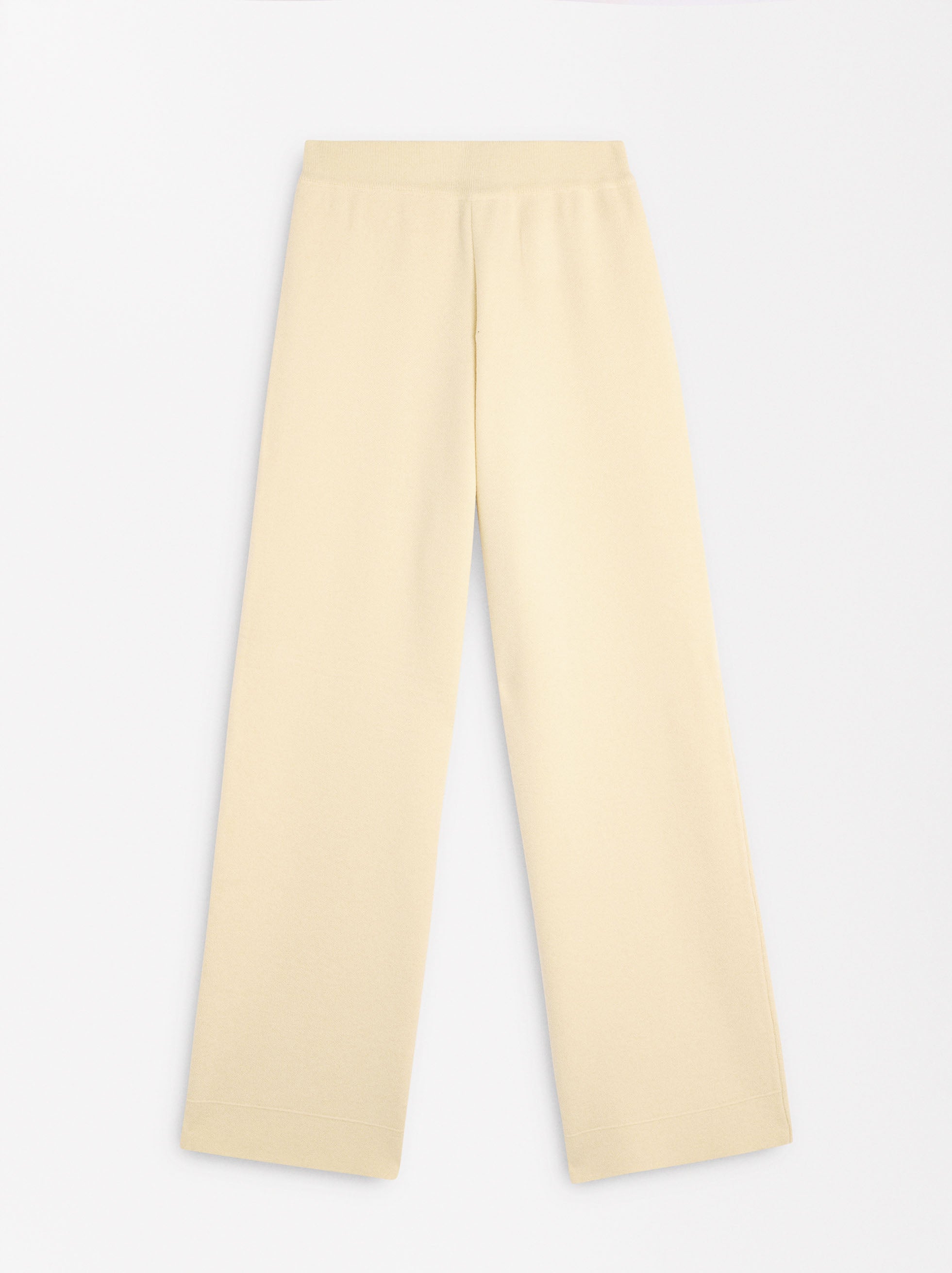 Pantalón Con Lana Y Cintura Elástica