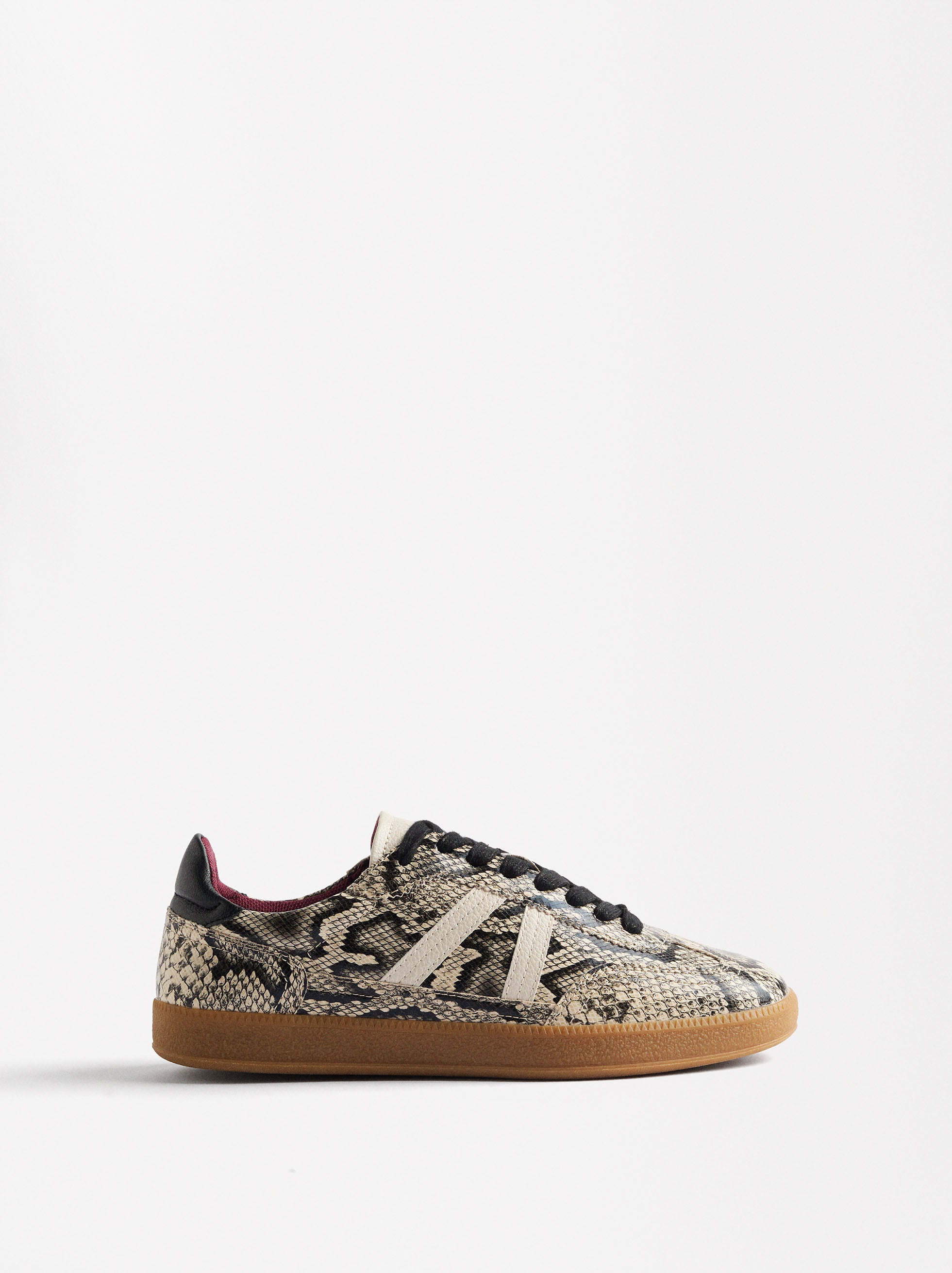 Zapatillas Contraste Y Estampado Animal