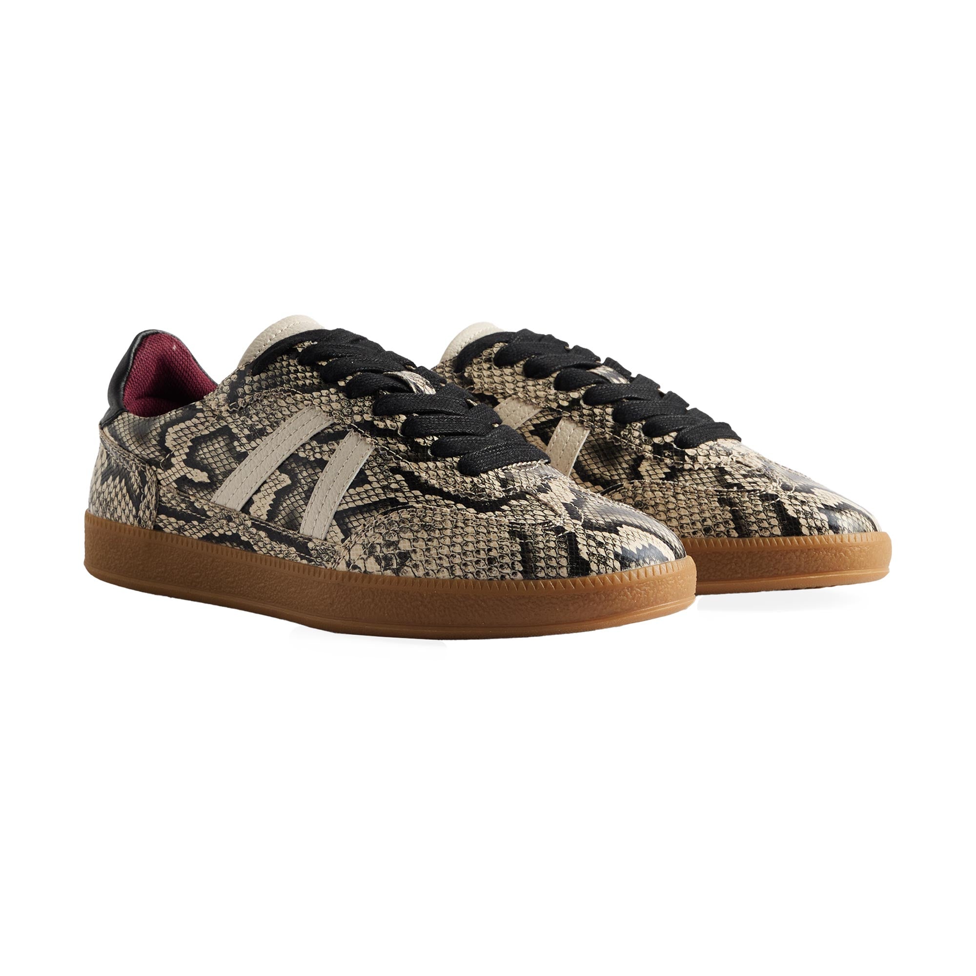 Zapatillas Contraste Y Estampado Animal