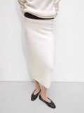 Falda Midi Con Lana
