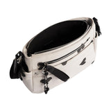 Bolso Bandolera De Nylon Bordado Corazones