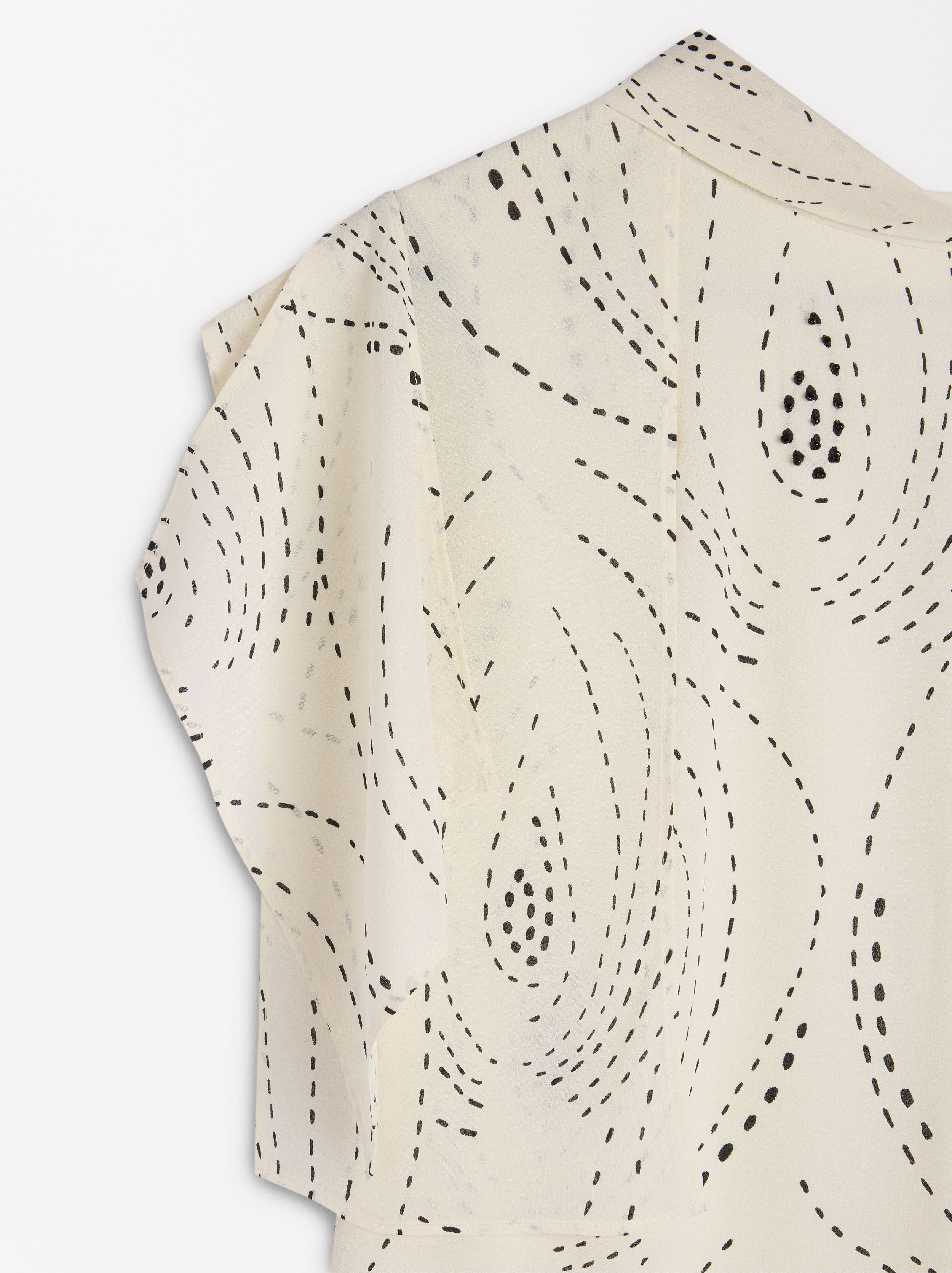 Vestido Estampado Con Lazo