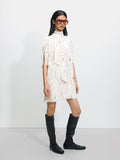 Vestido Estampado Con Lazo