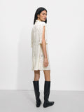 Vestido Estampado Con Lazo