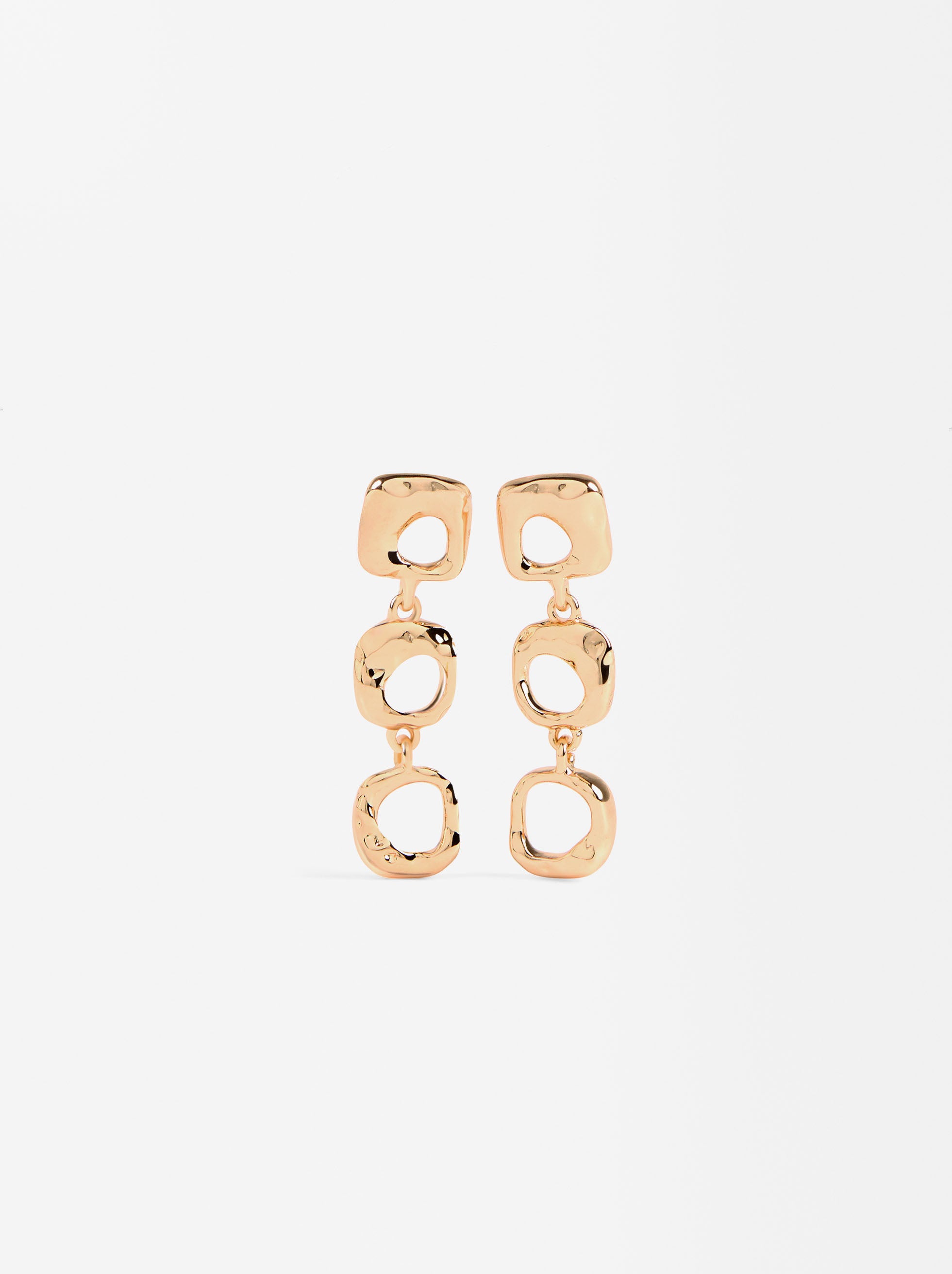 Aretes Largos Con Aretes Irregulares