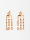 Aretes Largos Efecto Piedra