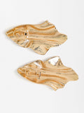 Aretes Alargados Con Relieve