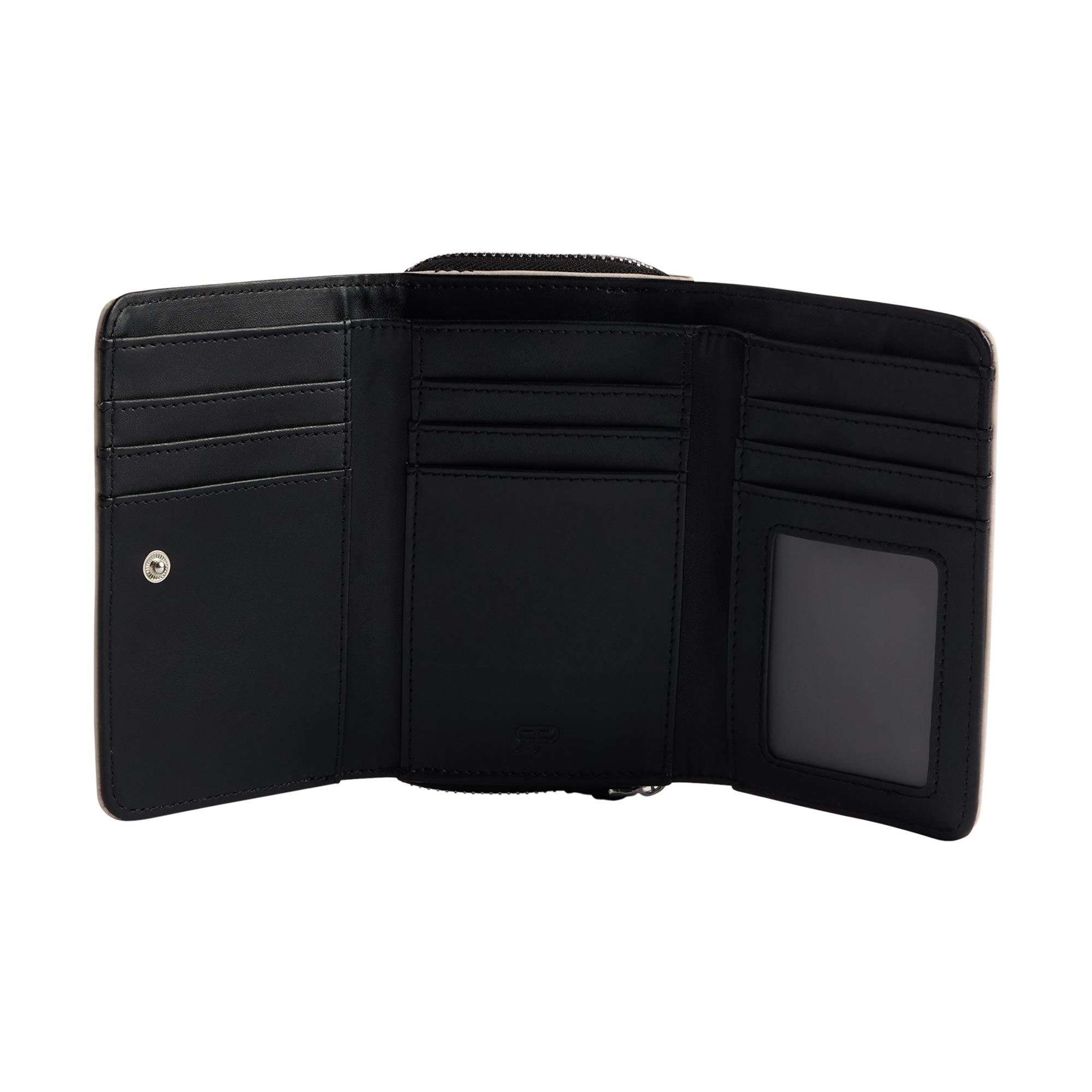 Cartera De Nylon Bordado Corazones