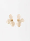 Aretes De Media Flor De Resina