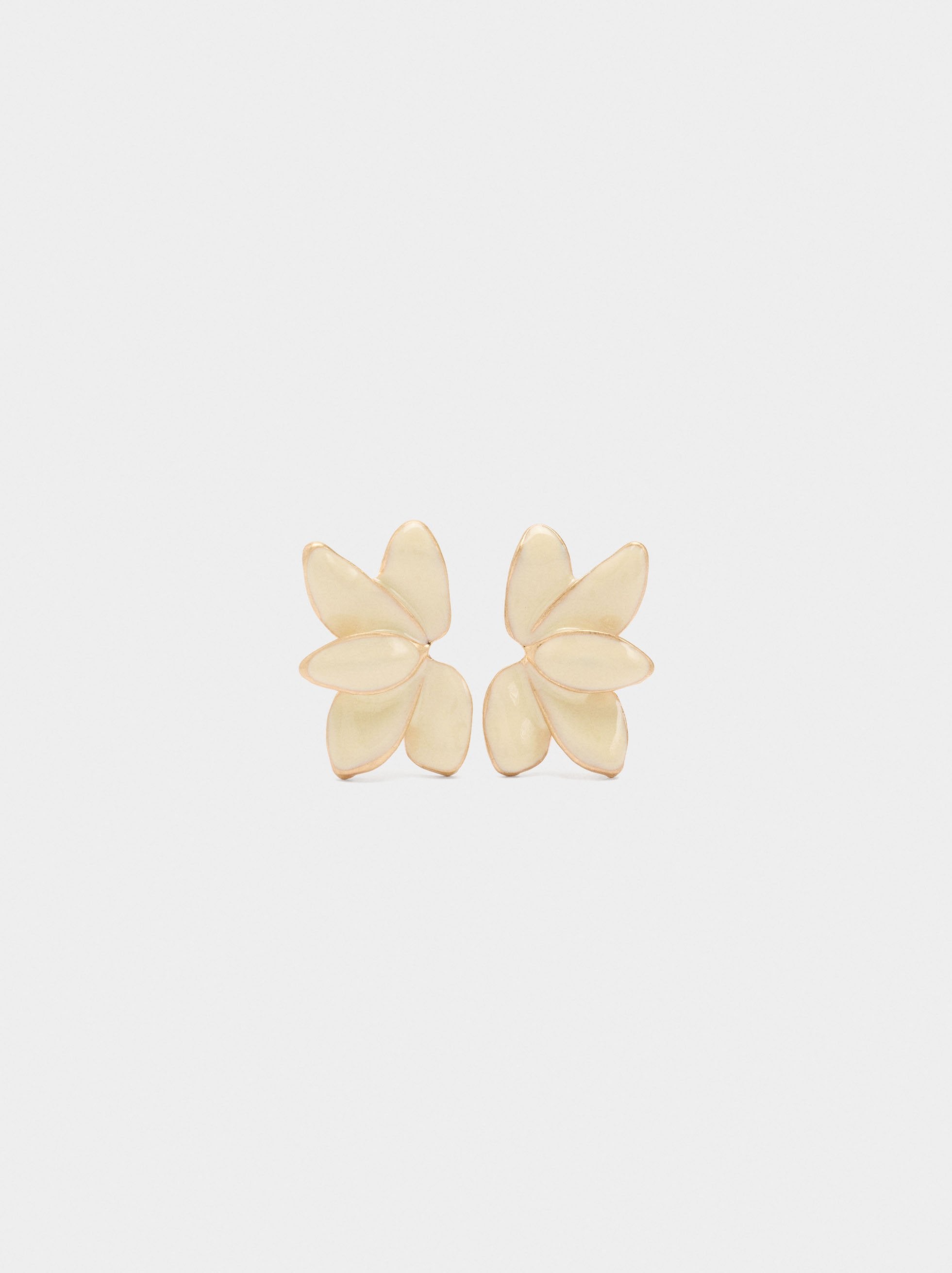 Pendientes De Media Flor