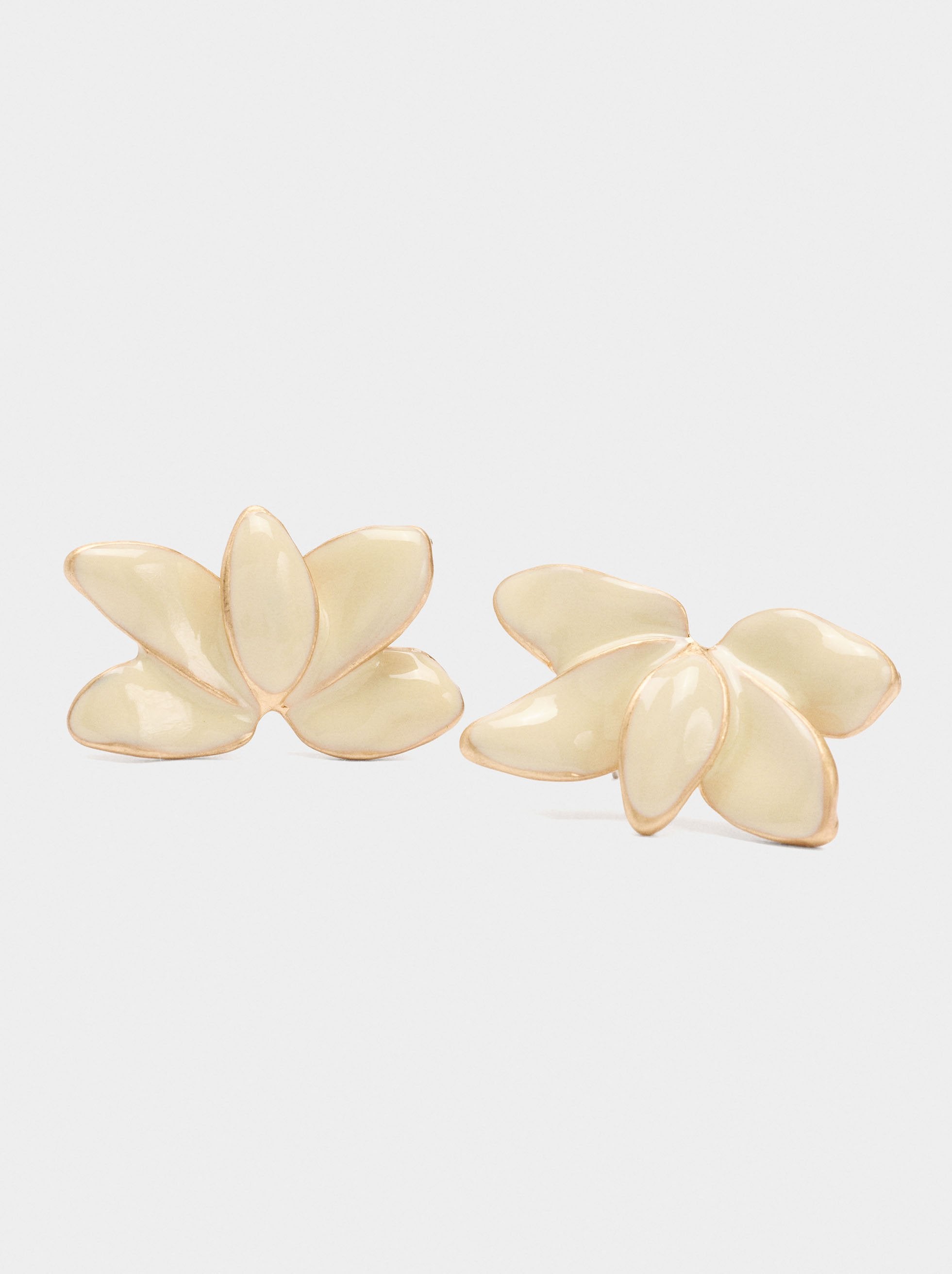 Pendientes De Media Flor