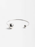 Pulsera Fina Abierta Con Esferas