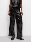 Pantalón De Punto Con Lentejuelas
