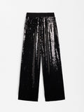 Pantalón De Punto Con Lentejuelas