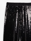 Pantalón De Punto Con Lentejuelas