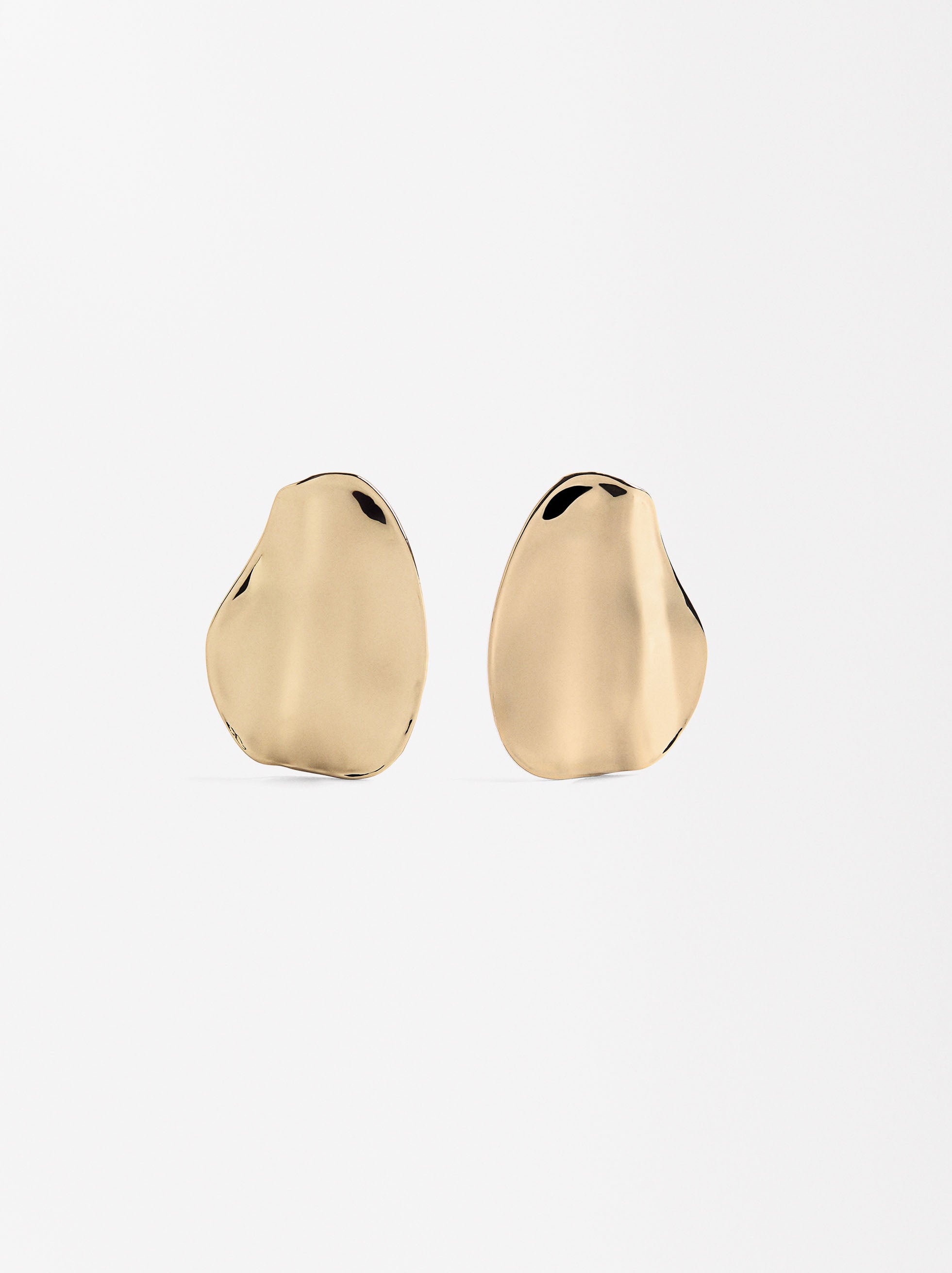 Aretes Ovalados Con Relieve