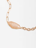 Collar Corto De Eslabones Con Colgante Perlado