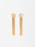 Aretes Largos Con Efecto Cascada