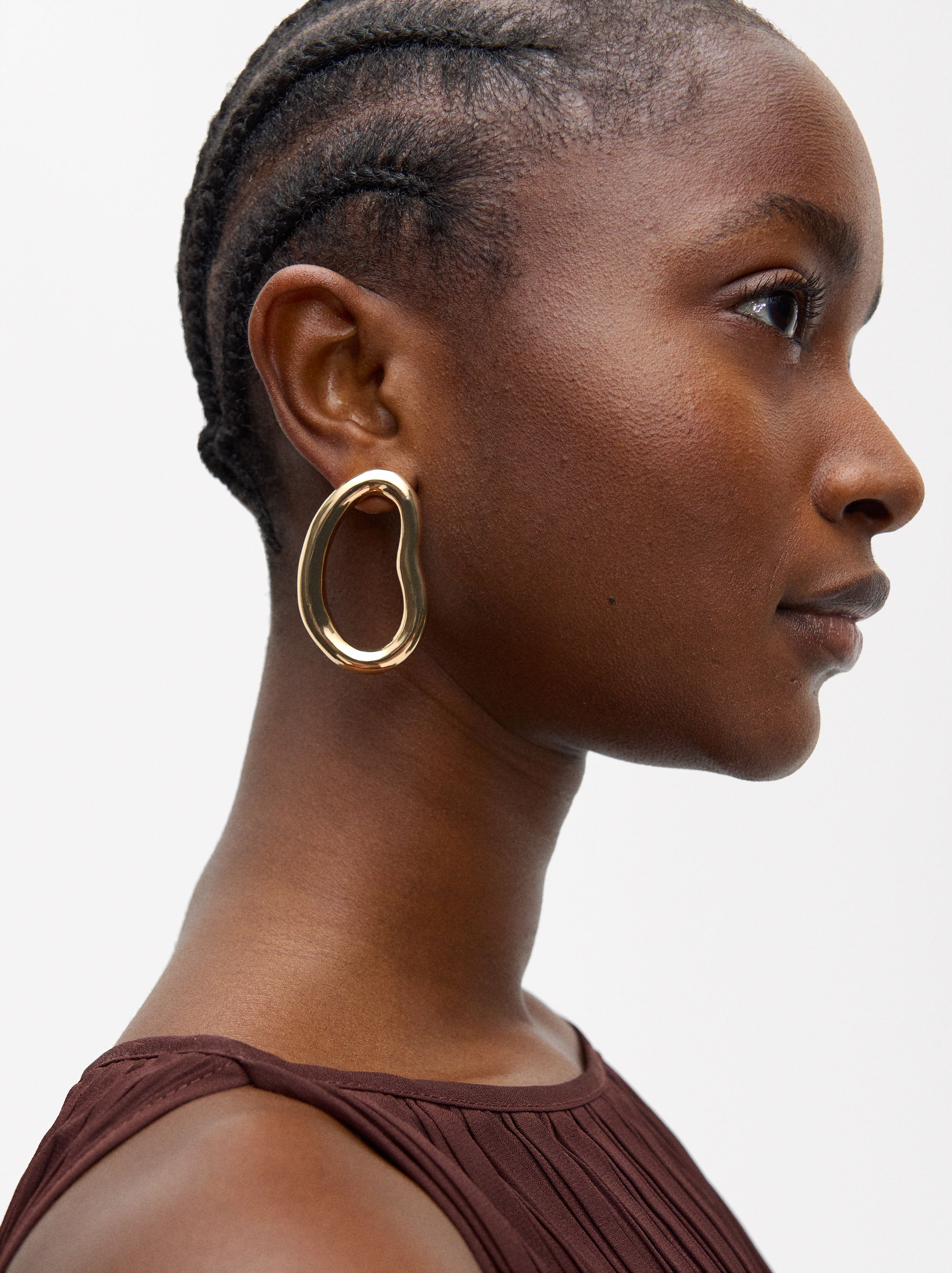 Aretes Maxi Aretes Ovalados
