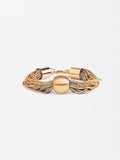 Pulsera Multicadena Con Esfera