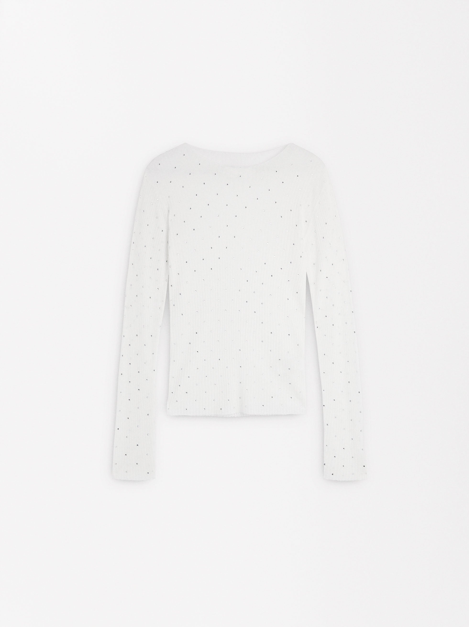 Tejido Sweater With Rhinestones