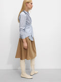 Falda Midi Con Lana