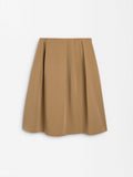 Falda Midi Con Lana